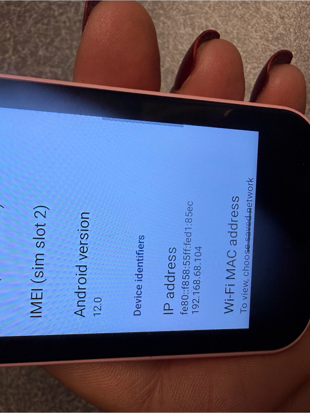 Pink Mini Smartphone - Welcome Screen - Picture 5 of 5